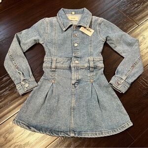 DL1961 Light Chic Blue Kids Jean Jacket Dress NWT